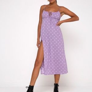 Motel Cypress Side-Slit Midi Dress